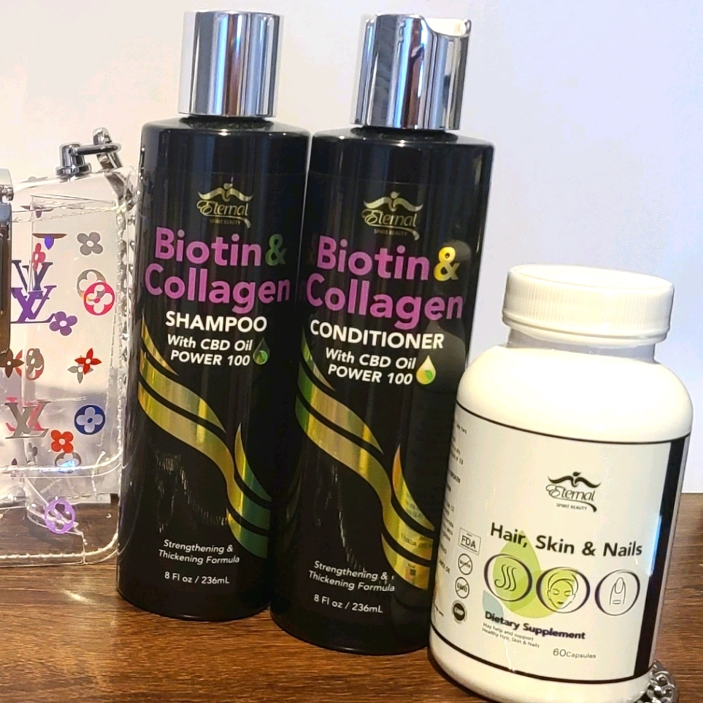 Shampoo, Conditioner and Vitamins